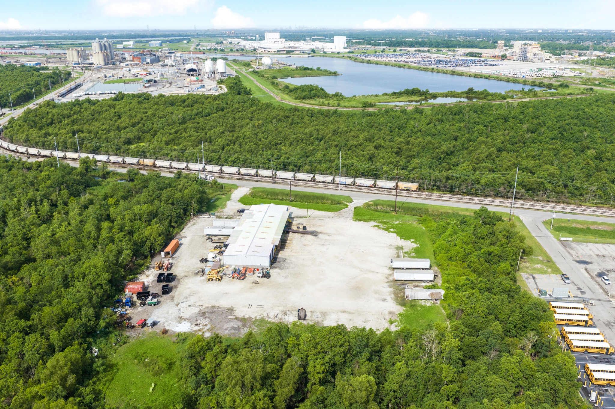 Warehouse and outdoor storage yard