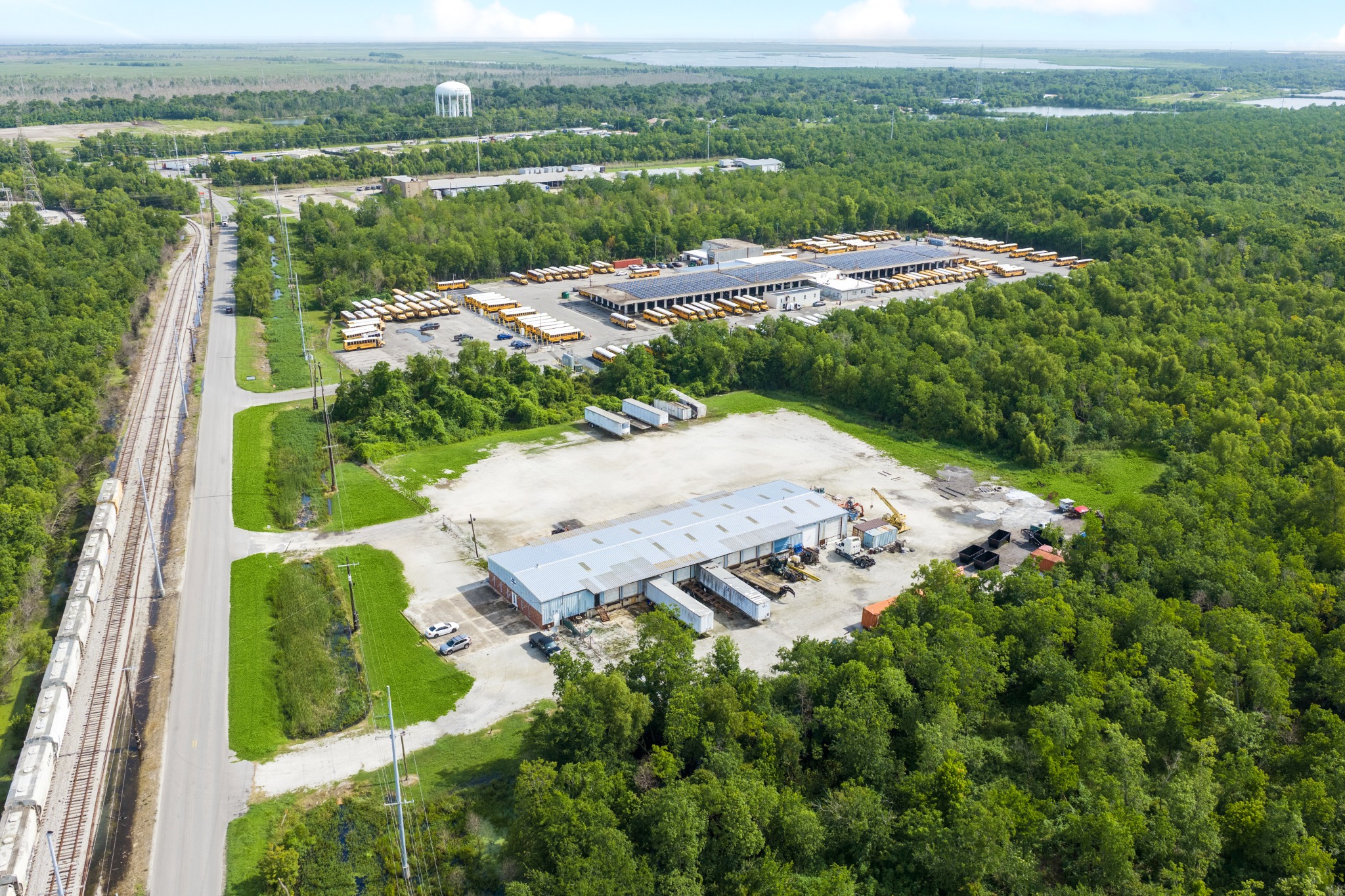 Industrial facility aerial angle